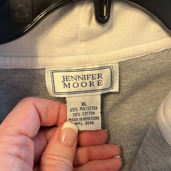 Jennifer Moore casual full zip hooded jacket - like new ! - Picture 5 of 8